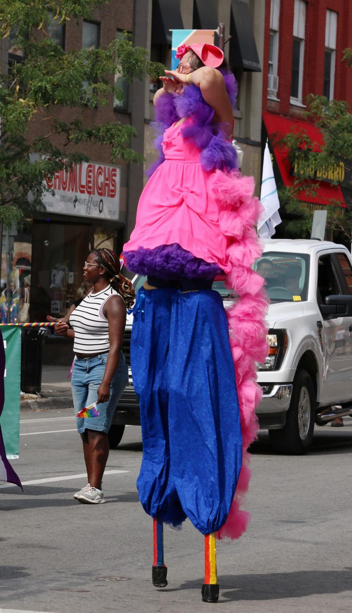 The annual Peterborough-Nogojiwanong Pride Parade on September 27, 2025. (Photo courtesy of Sean Bruce)