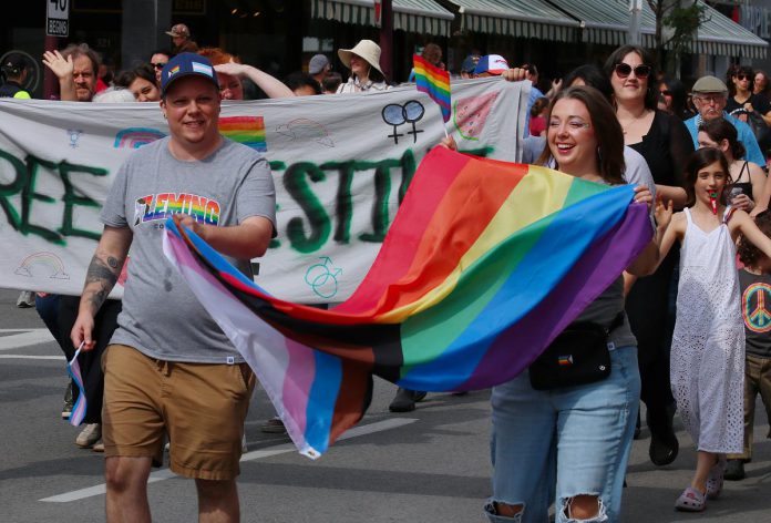 The annual Peterborough-Nogojiwanong Pride Parade on September 27, 2025. (Photo courtesy of Sean Bruce)