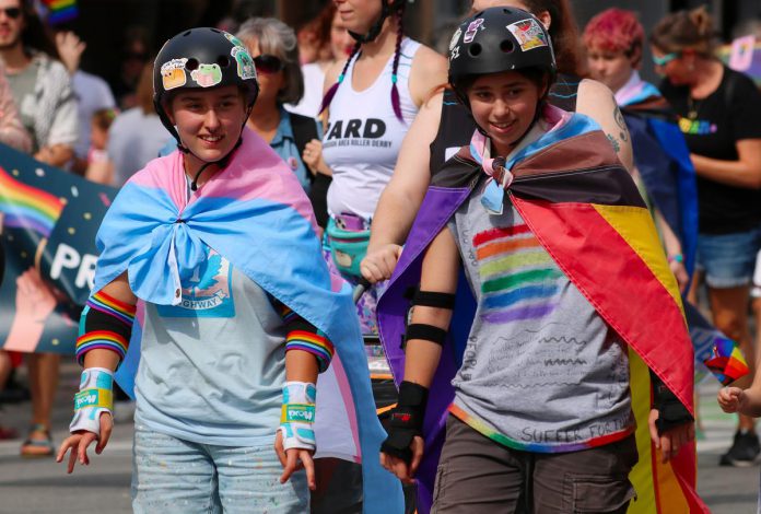 The annual Peterborough-Nogojiwanong Pride Parade on September 27, 2025. (Photo courtesy of Sean Bruce)