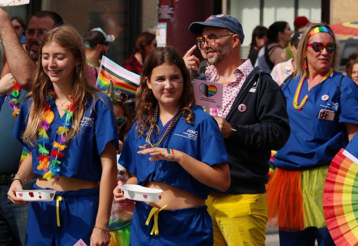The annual Peterborough-Nogojiwanong Pride Parade on September 27, 2025. (Photo courtesy of Sean Bruce)