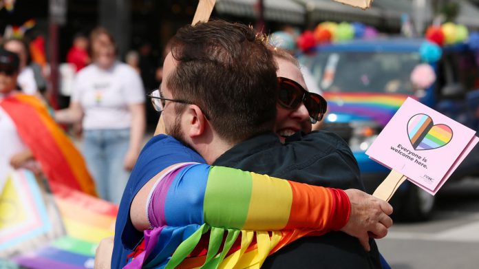 The annual Peterborough-Nogojiwanong Pride Parade on September 27, 2025. (Photo courtesy of Sean Bruce)
