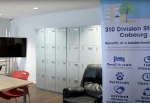 Following seven months of concerns raised by neighbouring residents and businesses about drug paraphernalia, swearing, fights, and people urinating on their properties, Northumberland County decided to close the warming/cooling hub at the "modernized" homeless shelter at 310 Division Street in downtown Cobourg as of July 4, 2025. The location offered a low-barrier place for people to rest and access an accessible shower and washroom, laundry facilities, and storage lockers for personal belongings. (Photo: Northumberland County)