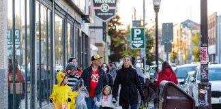 The Peterborough Downtown Business Improvement Area (DBIA) is bringing back the family-friendly "Halloween in the Booro" to downtown Peterborough on October 25, 2025 for its fourth straight year. New this year, several businesses in East City will also be participating. (Photo courtesy of Peterborough DBIA)