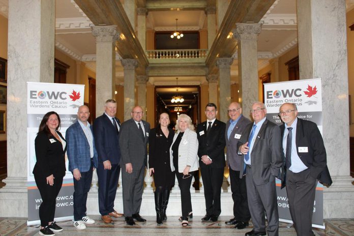 Members of the Eastern Ontario Wardens' Caucus (EOWC) at Queen's Park in Toronto in May 2025. EOWC represents 13 counties and single-tier municipal governments across eastern Ontario and advocates for the needs of over 800,000 residents. (Photo: EOWC)
