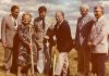 At the 1974 sod turning for the "new" Five Counties Children's Centre being built on Dutton Road in Peterborough, Mrs. J.H.C. Willoughby, the 100-year-old daughter of original property owner and former MP George Hillaire, joined then Peterborough Mayor Phil Turner and then Peterborough MPP John Turner for the event. Local Rotarians who inspired the project stand in the back row: director Ed Meyer, president Clair Hilborn, and director Carol Ciscoe. (Photo courtesy of Five Counties Children's Centre)