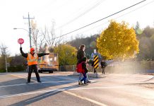 Safe routes to walk and roll to school are the goal when school zone speed limits are lowered. Only 50 per cent of people struck by a vehicle traveling at 50km/h will survive their injuries, whereas 90 per cent will survive being struck at 30 km/h. (Photo: Pete Rellinger)