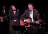 Karen Coughlin and Aaron Solomon perform as June Carter Cash and Johnny Cash in a production of "Johnny & June" at Hudson Village Theatre in Quebec in 2023. The jukebox musical comes to Globus Theatre in Bobcaygeon for five performances from October 23 to 25, 2025. (Photo: Hudson Village Theatre)