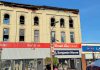 The building at 24 Queen Street in downtown Lakefield on October 10, 2025, the day after a fire engulfed the upper level apartments as well as Kawartha Home Hardware on the main floor. (Photo courtesy of Selwyn Township)