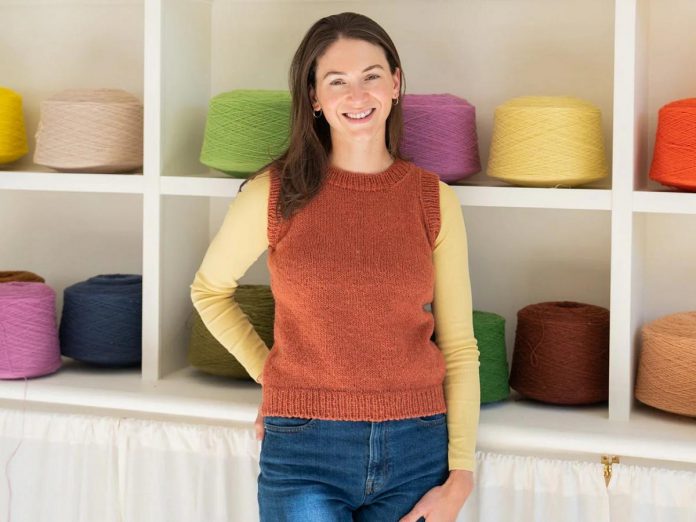 Christine Laframboise founded Guelph-based Waxwing Yarn Company after feeling frustrated at the yarn waste she was collecting because yarn is typically sold in 100-gram formats. Her yarn is made entirely in Canada from sheep to skein, and comes in 20 different colours well-suited for colourwork projects in both the standard 100-gram format and a 25-gram format for knitters who want to limit the cost of their project. (Photo courtesy of Waxwing Yarn Company)
