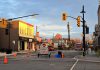 Queen Street in downtown Lakefield is scheduled to reopen at 8 a.m. on October 24, 2025, as demolition work of the fire-ravaged Kawartha Home Hardware building no longer requires the street to remain closed. The demolition site at 24 Queen Street will remain fenced off, with a temporary pedestrian walkway installed in front of the site. (Photo: Selwyn Township)