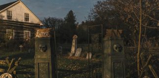 Take a stroll through the graveyard if you dare while visiting Lang Pioneer Village Museum in Keene for Spooky All Hallows' Eve from 6 to 9 p.m. on October 24 and 25, 2025. The family-friendly event offers a wide range of fun activities along with stories about the origin of modern-day Halloween traditions. (Photo: Heather Doughty Photography / Lang Pioneer Village Museum)