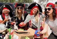 Volunteers with "Porch Pirates for Good" will be driving around Peterborough on October 25, 2025 to collect donated items for Kawartha Food Share that residents leave on their front porches. In the last five years, the Porch Pirates for Good food drives have brought in over 185,000 pounds of food and over $20,000 in monetary donations. (Photo: Kawartha Food Share)