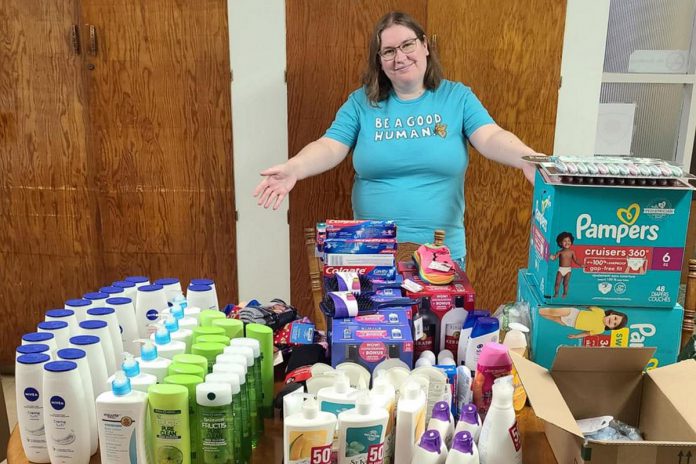 Rose Wilton, founder and CAO of The Rose Quest, in October 2024 with a donation of personal hygiene products for Kinark Child and Family Services. As the next step of the personal care initiative she founded in 2014, which became a non-profit organization in 2020 and a registered charity in 2024, Wilton's organization is raising $200,000 to create Ontario's first community-focused hygiene centre for those in need. The organization expects to provide 25,000 essential hygiene items to more than 2,000 people annually. (Photo: The Rose Quest / Facebook) Rose Wilton, founder and CAO of The Rose Quest, in October 2024 with a donation of personal hygiene products for Kinark Child and Family Services. As the next step of the personal care initiative she founded in 2014, which became a non-profit organization in 2020 and a registered charity in 2024, Wilton's organization is raising $200,000 to create Ontario's first community-focused hygiene centre for those in need. The organization expects to provide 25,000 essential hygiene items to more than 2,000 people annually. (Photo: The Rose Quest / Facebook)