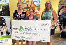 Five Counties Children's Centre was one of six Peterborough-area organizations that benefited from donations from the second season of Women's Adventures in Golf, a women-led volunteer group that offers fun, themed golfing opportunities once a month for Peterborough women of all skill levels while also raising funds for local charities. In 2025, the group raised more than $5,200, bringing its two-year total to more than $10,000 in support of local women, children, and families. (Photo: Five Counties Children's Centre)