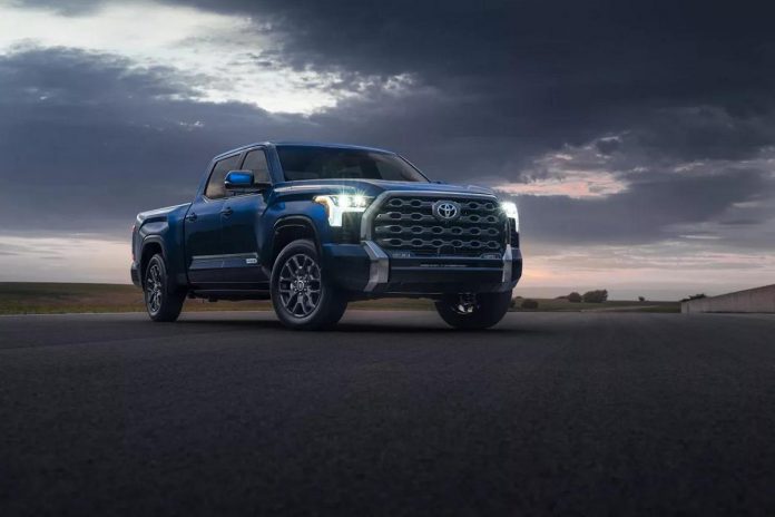 The Toyota Tundra was among the 10 most-stolen vehicles in 2024. Other Toyota vehicles on the top 10 list include the Toyota RAV4, the Toyota Highlander, and the Lexus RX Series. (Photo: Toyota Canada)