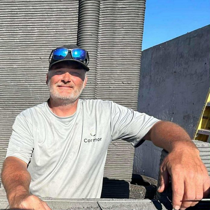 Dwight Corcoran is the CEO and co-founder of Cormor, a 3D printing construction company based in Peterborough. He believes 3D printing is the future of the industry and invites customers to come up with innovative projects that can be custom printed using the cutting-edge technology. (Photo courtesy of Cormor)