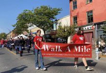 Cornerstone Family Violence Prevention Centre in Cobourg is celebrating the results of its successful annual "Walk A Mile" fundraiser held in October as it marks Women Abuse Prevention Month in November. (Photo: Cornerstone Family Violence Prevention Centre / Facebook)