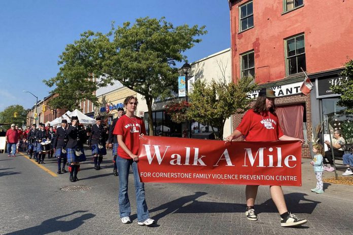 Cornerstone Family Violence Prevention Centre in Cobourg is celebrating the results of its successful annual "Walk A Mile" fundraiser held in October as it marks Women Abuse Prevention Month in November. (Photo: Cornerstone Family Violence Prevention Centre / Facebook) Cornerstone Family Violence Prevention Centre in Cobourg is celebrating the results of its successful annual "Walk A Mile" fundraiser held in October as it marks Women Abuse Prevention Month in November. (Photo: Cornerstone Family Violence Prevention Centre / Facebook)