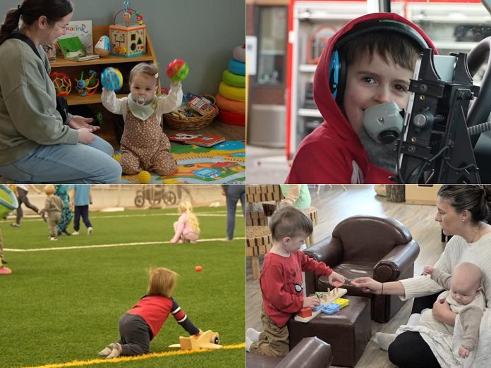 Families with young children are invited to take part this month in the EarlyON "Discovery Passport" program, which involves visiting EarlyON locations in Northumberland County to learn more about their activities and programs while playing games and collecting stamps to win prizes. (Photos: Northumberland County)