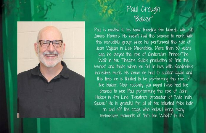 Paul Crough stars as the Baker, just one of the many characters in the St. James Players production of the 1986 musical "Into the Woods" running for seven performances from November 7 to 15, 2025 at Showplace Performance Centre in downtown Peterborough. (Graphic: St. James Players)