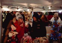 First Friday Holiday Night Market returns to downtown Peterborough on December 5 The Neighbourhood Vintage and First Friday Peterborough are teaming up once again to host the fourth annual Holiday Night Market, held in the Bankers Commons Courtyard off Water Street in downtown Peterborough on December 5, 2025. The outdoor market will feature 24 local artisans and makers selling art and homemade goods, as well as live music from five local musicians, and holiday treats and drinks from five downtown restaurants. (Photo: Luke Best)