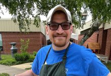 Jordie Barrie credits the treatment he received as a child at Five Counties Children's Centre for helping him succeed as an adult, including in his career as a patient transfer attendant at Peterborough Regional Health Centre, where staff call him "the world's cheerleader." He also enjoys giving back to the community, such as volunteering at the Backyard Summer Social fundraising event in support of Five Counties. (Photo courtesy of Five Counties Children's Centre)