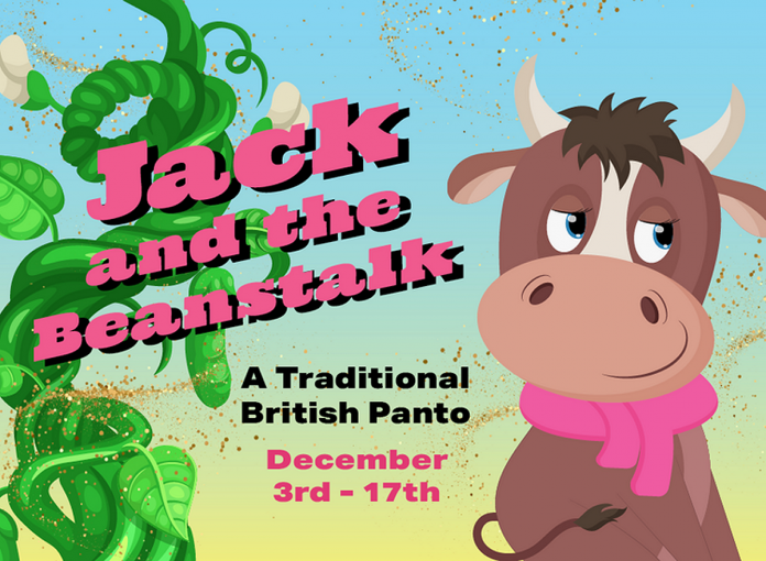 A traditional British panto, Globus Theatre is presenting "Jack and the Beanstalk" from December 3 to 17, 2025 in Bobcaygeon, including includes seven performances for area school groups and eight public performances. (Graphic courtesy of Globus Theatre)