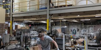 Charlotte Products in Peterborough leads by example in greening the supply chain Inside Charlotte Products' Peterborough facility, staff oversee the packaging of environmentally responsible cleaning products. The company uses a supply chain that emphasizes Ontario-based materials and partnerships to minimize emissions and cost. (Photo courtesy of Charlotte Products)