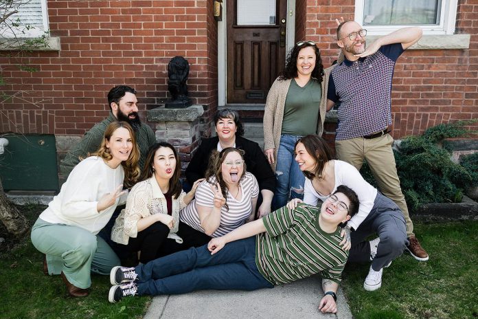 Peterborough psychotherapist Spring Berriman (back, second from left) has rebranded her practice to Rhapsody Psychotherapy & Counselling to represent that therapy is often raw, honest, and human. In-person in Peterborough and online across Ontario, Spring and her team offer therapy services for men and women, children and teens, couples and families, and the LGBTQIA2S+ community using a holistic approach and a range of modalities. (Photo courtesy of Rhapsody Psychotherapy & Counselling) Peterborough psychotherapist Spring Berriman (back, second from left) has rebranded her practice to Rhapsody Psychotherapy & Counselling to represent that therapy is often raw, honest, and human. In-person in Peterborough and online across Ontario, Spring and her team offer therapy services for men and women, children and teens, couples and families, and the LGBTQIA2S+ community using a holistic approach and a range of modalities. (Photo courtesy of Rhapsody Psychotherapy & Counselling)