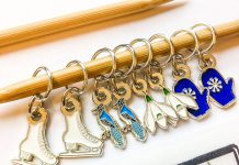 At Needles in the Hay on Water Street in downtown Peterborough, owner Deanna Guttman has curated a collection of "Great Gifts for Makers" for the holiday shopping season, including this winter-themed pack of stitch markers from Canadian brand Firefly Notes. Other items in the collection include yarns, threads, project wallets, and other gifts that would appeal to fibre artists of all stripes. (Photo courtesy of Needles in the Hay)