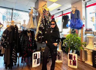 Victoria SL is the owner of T-Elle Boutique by VSL, a woman's fashion and beauty shop in downtown Peterborough that stocks made-in-Canada outfits by Canadian designers like Joseph Ribkoff and Frank Lyman and offers unconventional dresses for weddings and special occasions as well as casual wear. During the 2025 holiday shopping season, the Charlotte Street store is offering discounts on summer wear collection items and gift certificates as well as Black Friday savings. (Photo courtesy of T-Elle Boutique by VSL)