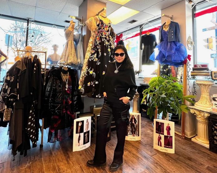 Victoria SL is the owner of T-Elle Boutique by VSL, a woman's fashion and beauty shop in downtown Peterborough that stocks made-in-Canada outfits by Canadian designers like Joseph Ribkoff and Frank Lyman and offers unconventional dresses for weddings and special occasions as well as casual wear. During the 2025 holiday shopping season, the Charlotte Street store is offering discounts on summer wear collection items and gift certificates as well as Black Friday savings. (Photo courtesy of T-Elle Boutique by VSL) Victoria SL is the owner of T-Elle Boutique by VSL, a woman's fashion and beauty shop in downtown Peterborough that stocks made-in-Canada outfits by Canadian designers like Joseph Ribkoff and Frank Lyman and offers unconventional dresses for weddings and special occasions as well as casual wear. During the 2025 holiday shopping season, the Charlotte Street store is offering discounts on summer wear collection items and gift certificates as well as Black Friday savings. (Photo courtesy of T-Elle Boutique by VSL)