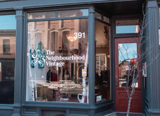 Shop the Boro: Find sustainable and trendy one-of-a-kind gifts at The Neighbourhood Vintage in downtown Peterborough The Neighbourhood Vintage at 391 Water Street in downtown Peterborough is the perfect shopping destination to find sustainable and trendy one-of-a-kind vintage gifts for women and men this holiday season. (Photo: Bryan Reid)