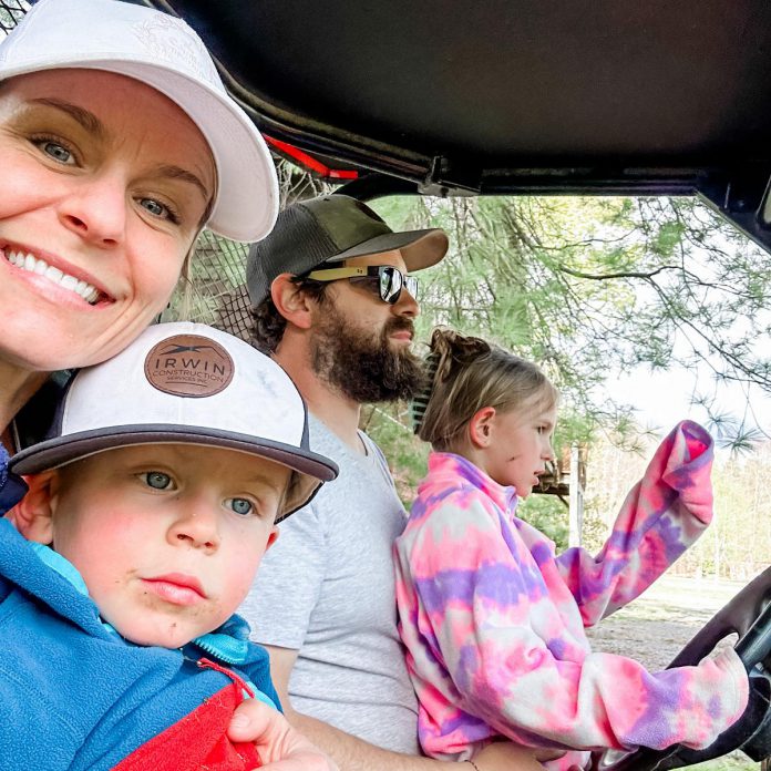 It's a whole family affair as Lindsey and Andrew Irwin, alongside their children, prepare the Irwin Xmas Tree Farm for a future opening. The serial entrepreneur began planting in 2023 on the golf course and property of the former Irwin Inn in Douro-Dummer. Though the trees won't be ready to launch a cut-your-own tree program for another eight years, Lindsey hopes to open the family farm as soon as 2026 to sell pre-cut trees from other local farmers, as well as open a farm store and host other activities. (Photo courtesy of Lindsey Irwin)