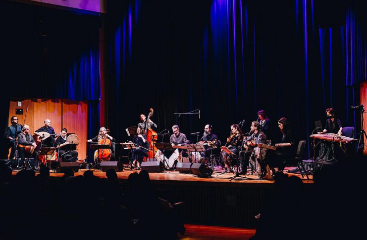 Toronto's Labyrinth Ensemble with Ross Daly and Kelly Thomas performs the melodic modal traditions of Asia and the Mediterranean, using a wide range of instruments from santur to gayageum to lyra, at The John at Sadleir House in downtown Peterborough on Friday night. (Photo: Labyrinth Ensemble)
