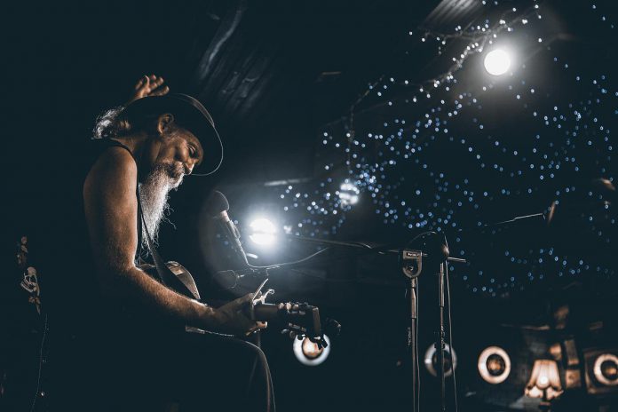Veteran blues guitarist and storyteller Doc MacLean, a longtime friend of and collaborator with Juno and Grammy award winner Colin Linden, performs at The Black Horse in downtown Peterborough on Sunday afternoon. (Photo: Stefan Hurter) Veteran blues guitarist and storyteller Doc MacLean, a longtime friend of and collaborator with Juno and Grammy award winner Colin Linden, performs at The Black Horse in downtown Peterborough on Sunday afternoon. (Photo: Stefan Hurter)