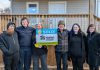 Habitat for Humanity Northumberland CEO Cathy Borowec (far right) with members of the Molaski family (James, Jack, Elizbeth, Peter, and Sarah) during an event on November 13, 2025 to celebrate the completion of the single detached home for the multi-generational family. (Photo courtesy of Habitat for Humanity Northumberland)