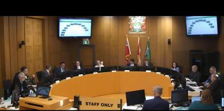 Peterborough city council voted unanimously on November 18, 2025 to transfer $3 million from the city's legacy income retention reserve account to reduce the all-inclusive rate increase in 2026 by 1.3 per cent. The proposed increase for 2026 now stands at 6.56 per cent, with the draft budget scheduled to be presented to city council for adoption on Monday, December 8, when public delegations will be heard. (kawarthaNOW screenshot of City of Peterborough video)