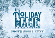 Peterborough County's economic development and tourism department, along with all eight townships in the county, have launched the "Holiday Magic Digital Passport" to promote local businesses and to reward residents and visitors for shopping locally during the holiday season. (Graphic: Peterborough County)