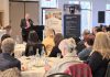 Peterborough mayor Jeff Leal addressing local business leaders during the annual Mayor's Breakfast hosted by Peterborough and Kawarthas Chamber of Commerce at the Peterborough Golf and Country Club on November 27, 2025. (Photo: Jeannine Taylor / kawarthaNOW)