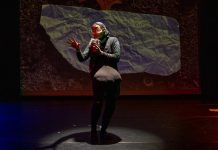 Métis-Jewish performer Philip Geller’s solo show on November 9 asks audiences to look up and remember what we’ve forgotten In "who will save the night sky?" on November 9, 2025 at Trent University's Nozhem First Peoples Performance Space, Métis-Jewish performer Philip Geller's Trickster-like character invites the audience to a "starry boardroom" where celestial beings debate the fate of Earth and its two-legged inhabitants. With many thousands of satellites in orbit, Geller uses humour and subversion to inspire reflection on the modern forces that obscure humanity's ancient relationship with the stars. (Photo: Kate Dalton)