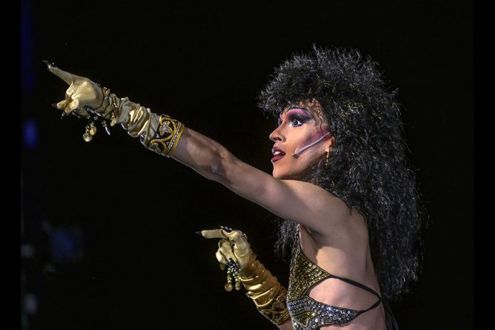 Meaning "thunderbolt" in Hindi, "Bijuriya" is the satirical drag persona of award-winning Montréal composer, experimental vocalist, and interdisciplinary performer Gabriel Dharmoo. The persona blends his South Asian, Trinidadian, and Québécois heritage and offers song and performance that often hovers between tribute and parody of Bollywood and other elements of Desi culture. The evening after his November 18, 2025 performance at the Market Hall, Dharmoo will lead a workshop at The Theatre on King focused on helping queer youth aged 25 and under find and celebrate their drag identity. (Photo: Chris Randle)