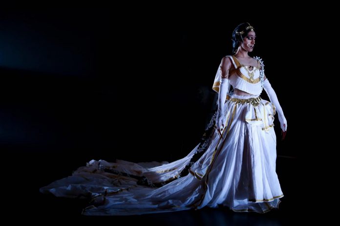 For one night only on November 18, 2025, Public Energy Performing Arts is presenting "Bijuriya," a solo drag show by award-winning Montréal composer, experimental vocalist, and interdisciplinary performer Gabriel Dharmoo at Market Hall Performing Arts Centre in downtown Peterborough. Moving fluidly between singing, lip-syncing, sound experimentation, and theatrical vignettes, the show features original songs, imaginative vocal effects, and both costume and character transformations. (Photo: Jonathan Goulet) For one night only on November 18, 2025, Public Energy Performing Arts is presenting "Bijuriya," a solo drag show by award-winning Montréal composer, experimental vocalist, and interdisciplinary performer Gabriel Dharmoo at Market Hall Performing Arts Centre in downtown Peterborough. Moving fluidly between singing, lip-syncing, sound experimentation, and theatrical vignettes, the show features original songs, imaginative vocal effects, and both costume and character transformations. (Photo: Jonathan Goulet)