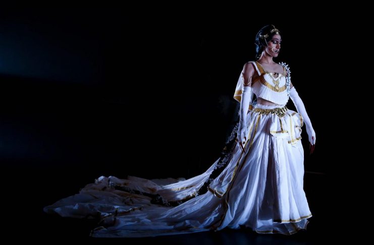 For one night only on November 18, 2025, Public Energy Performing Arts is presenting "Bijuriya," a solo drag show by award-winning Montréal composer, experimental vocalist, and interdisciplinary performer Gabriel Dharmoo at Market Hall Performing Arts Centre in downtown Peterborough. Moving fluidly between singing, lip-syncing, sound experimentation, and theatrical vignettes, the show features original songs, imaginative vocal effects, and both costume and character transformations. (Photo: Jonathan Goulet)