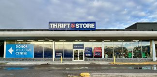 The new Salvation Army Thrift Store, located in the Market Plaza at 81 George Street North across from Del Crary Park in downtown Peterborough, will hold its grand opening from 10 a.m. to 8 p.m. on November 27, 2025. (Photo: The Salvation Army Thrift Store / Facebook)
