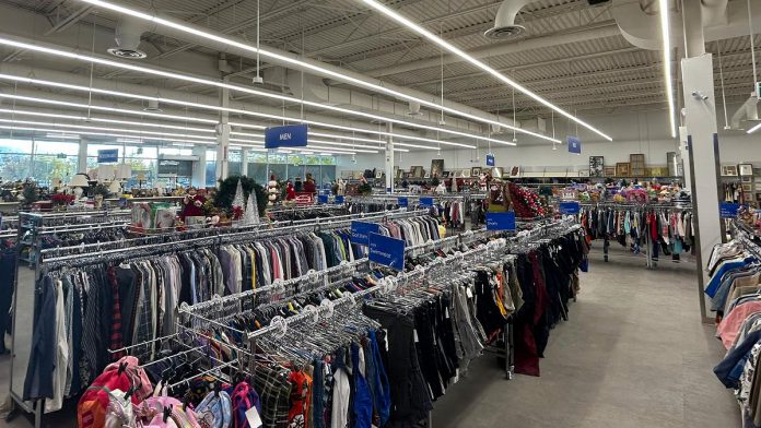 The new Salvation Army Thrift Store, located in the Market Plaza at 81 George Street North across from Del Crary Park in downtown Peterborough, spans almost 10,000 square feet and will offer a variety of gently used clothing, household items, electronics, art, books, and more. (Photo: The Salvation Army Thrift Store / Facebook)