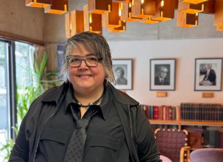 Trent University French studies professor Sylvie Bérard and partner and long-time collaborator Suzanne Grenier won the 2025 Governor General's Literary Award for their translation of American-born Canadian author and literary critic Larissa Lai;s 2018 novel "The Tiger Flu." (Photo courtesy of Trent University)