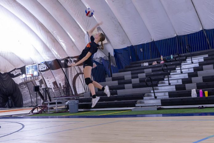 Time 2 Hoop's volleyball clinics on December 20 and 21, 2025 will offer hands-on instruction for youth ages nine to 17 to develop skills in serving, passing, and setting, while focusing on footwork and court awareness. (Photo courtesy of Time 2 Hoop)