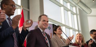 Federal government confirms Ottawa-Montreal segment as starting point for Alto high-speed rail network Federal transport minister Steven MacKinnon smiles after announcing the first segment of the Toronto–Québec City high-speed rail corridor will be constructed between Ottawa and Montreal during a media event announcement in Gatineau, Quebec on December 12, 2025. (Photo: Alto)