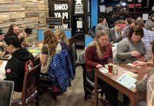 Boardwalk Board Game Lounge in downtown Peterborough first opened its doors on November 29, 2018. Opened and operated by brothers Dylan and Connor Reinhart, over the past seven years the small business has more than doubled its board game collection, greatly expanded its food and drink menu, and welcomed thousands of visitors to connect and experience the nostalgia of playing board games. (Photo courtesy of Boardwalk Board Game Lounge)